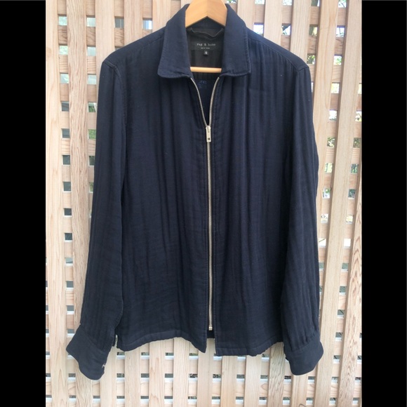 Men’s Rag and Bone Lightweight Twill zip up jacket - Picture 2 of 4
